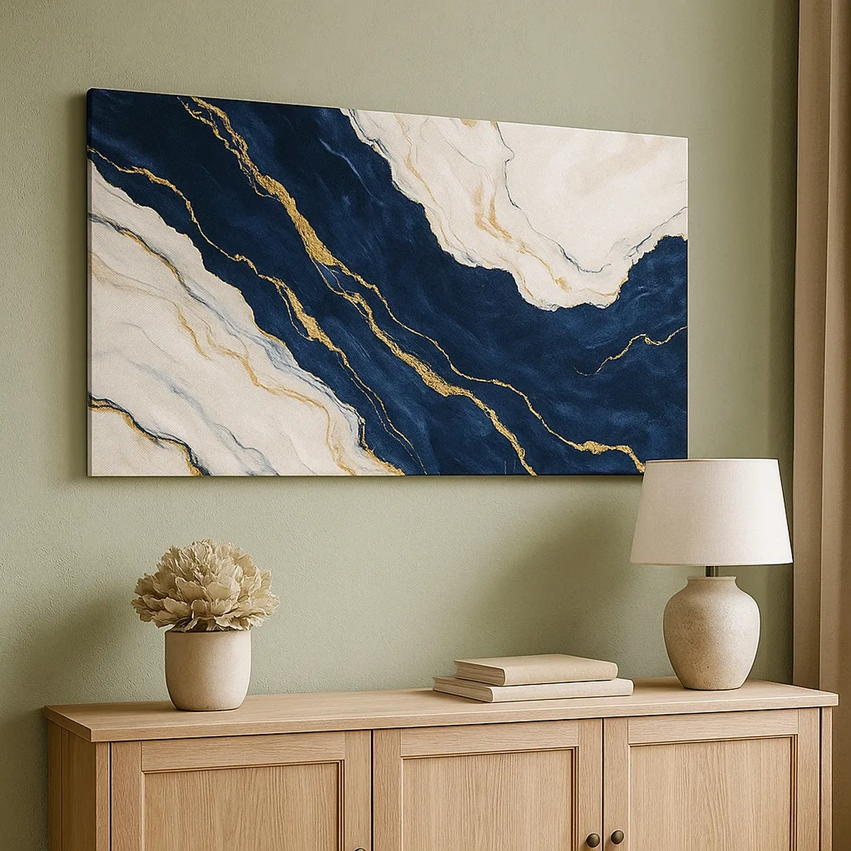 Canvastavla - Bild på duk - Blommande friskhet - 30x30 cm