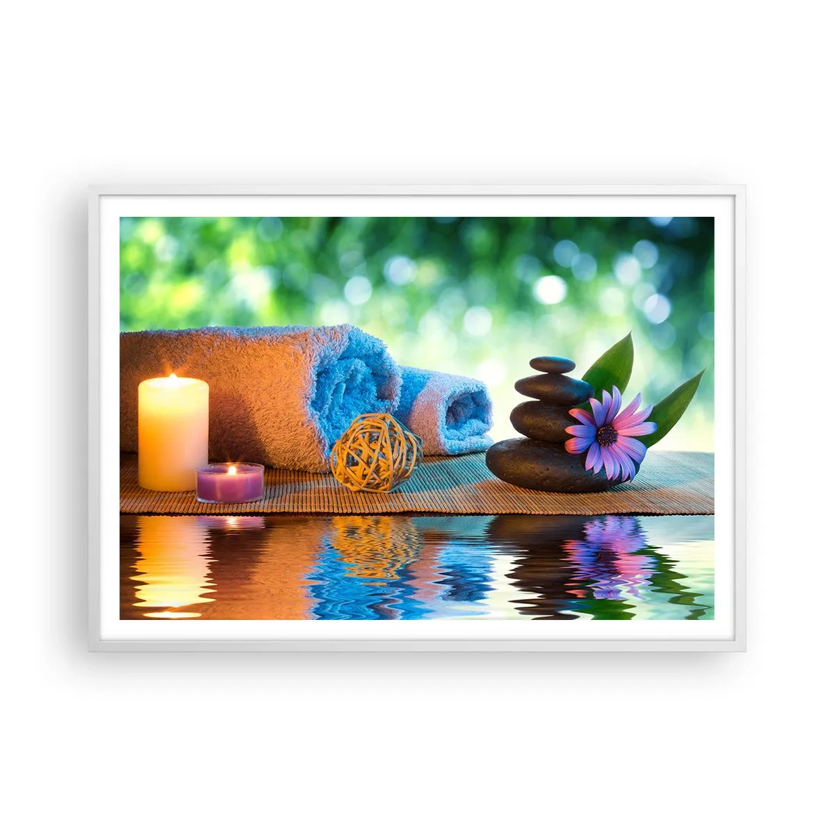 Affisch i vit ram - Tid för kroppen - 100x70 cm