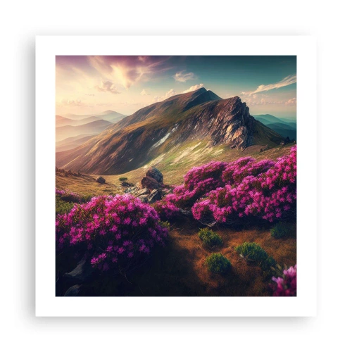Affisch - Sommar i fjällen - 50x50 cm