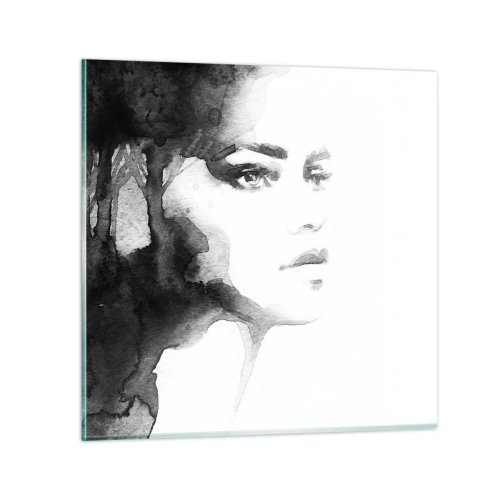 Glastavla - Bild på glas - Skapad av hemlighet och dimma - 30x30 cm