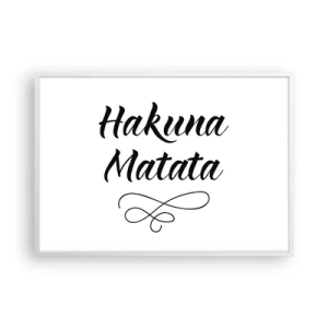 Affisch i vit ram - Bästa rådet - 100x70 cm