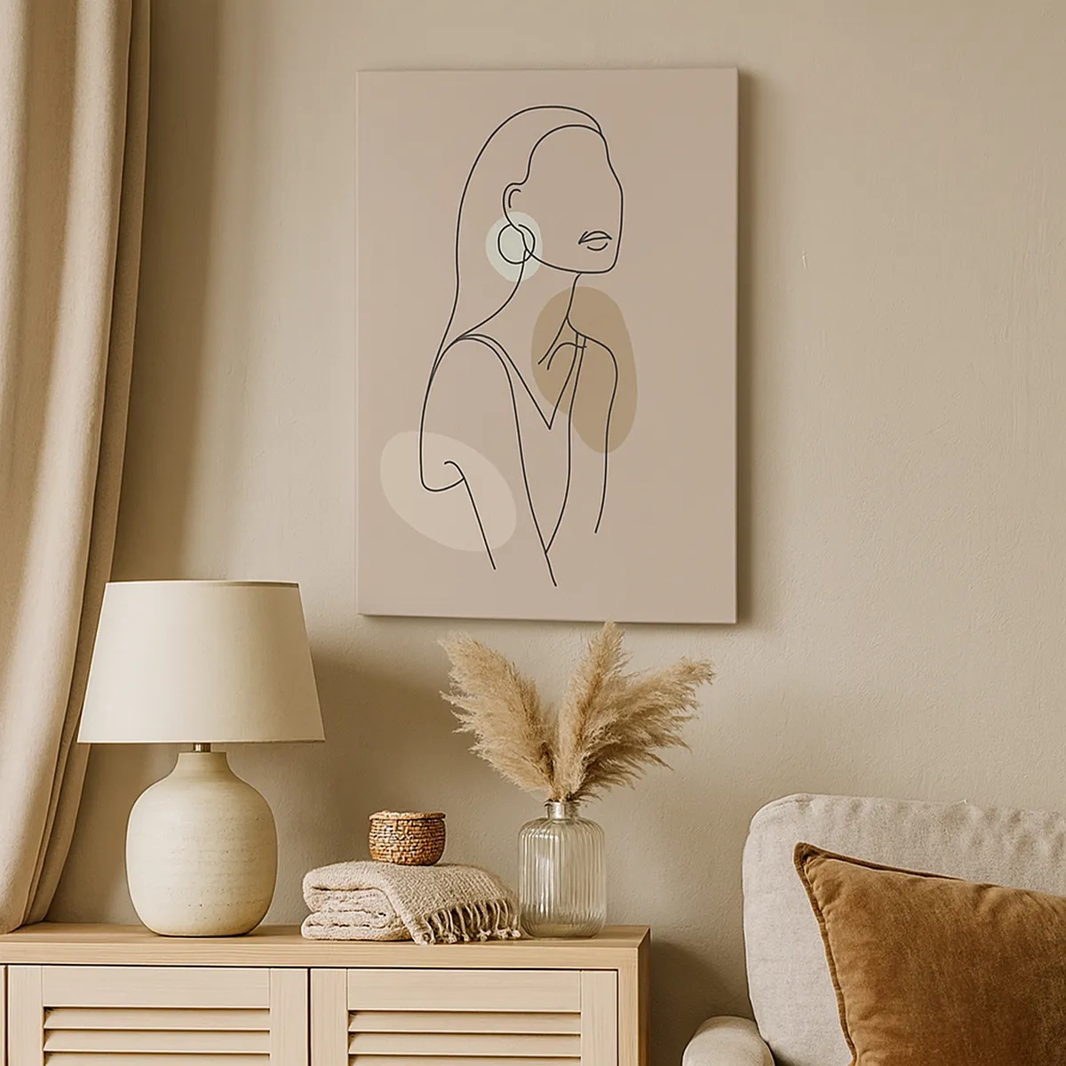 Canvastavla - Bild på duk - Flickaktighetens ikon - 50x70 cm