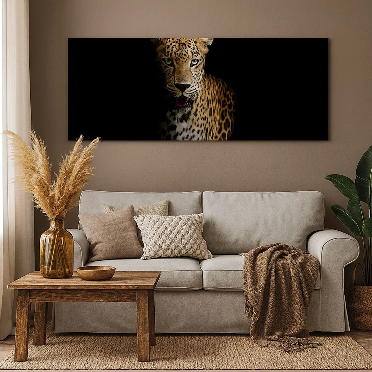 Canvastavla - Bild på duk - Mörk skönhet - 100x40 cm