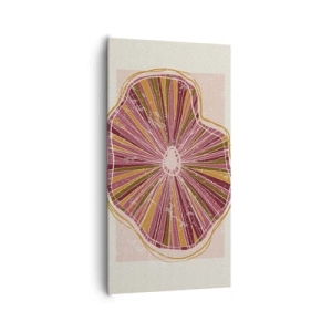 Canvastavla - Bild på duk - Strålande abstraktion - 65x120 cm