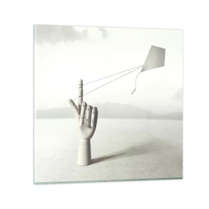 Glastavla - Bild på glas - Test av styrka - 50x50 cm