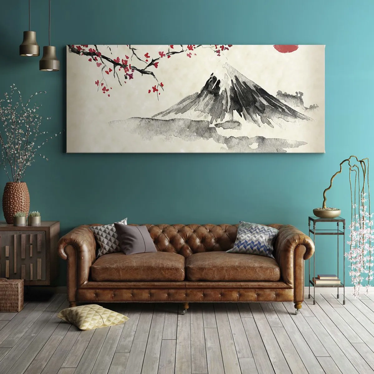 Canvastavla - Bild på duk - Bli kär i Japan - 120x50 cm