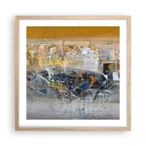 Affisch i ram av ljusek - Allt blir bra - 50x50 cm