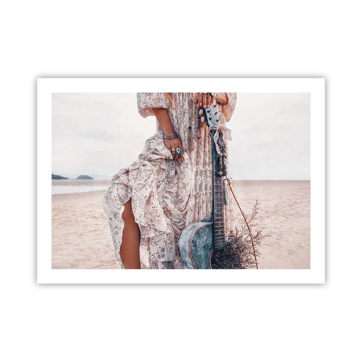 Affisch - Flower power på väg - 70x50 cm