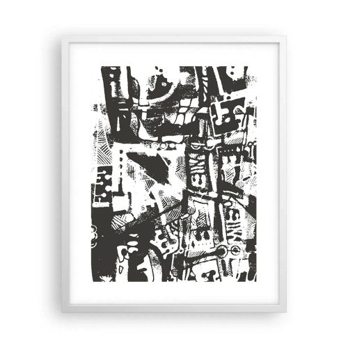 Affisch i vit ram - Ordning eller kaos? - 40x50 cm