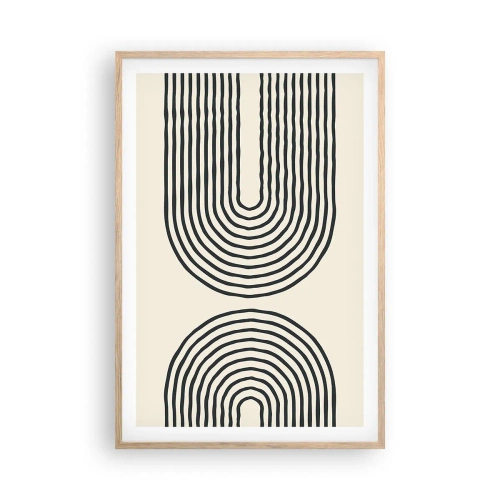 Affisch i ram av ljusek - Om en stund... - 61x91 cm