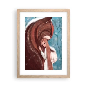 Affisch i ram av ljusek - Välkommen till sagan - 30x40 cm