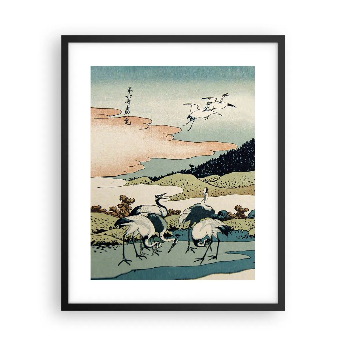 Affisch i svart ram - I japansk anda - 40x50 cm