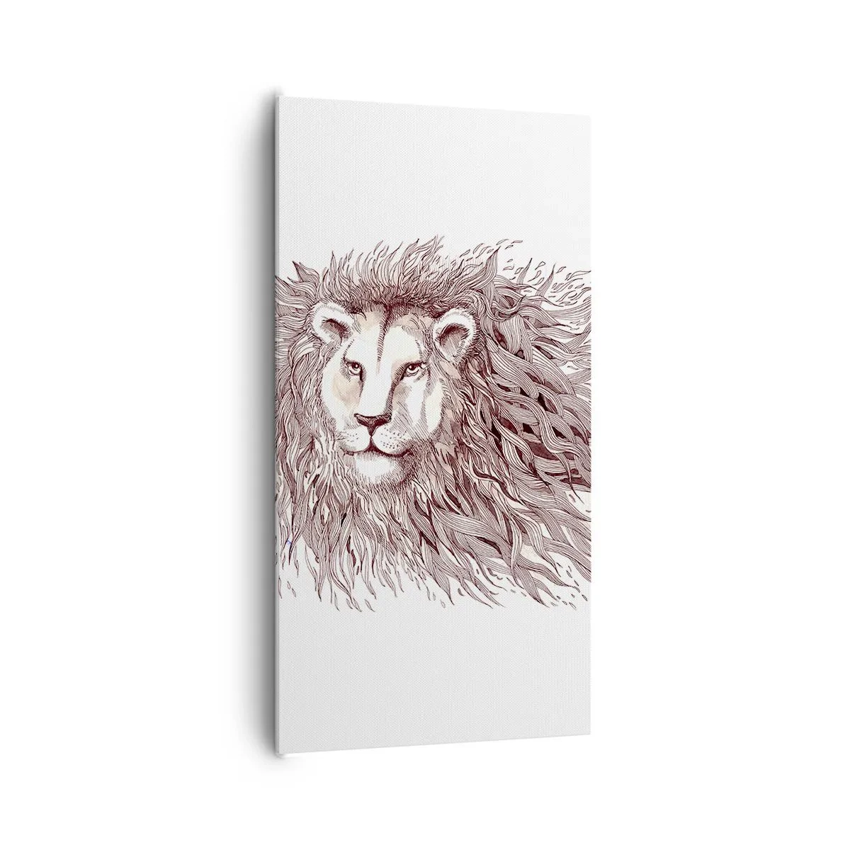 Canvastavla - Bild på duk - Brinnande härskare - 65x120 cm