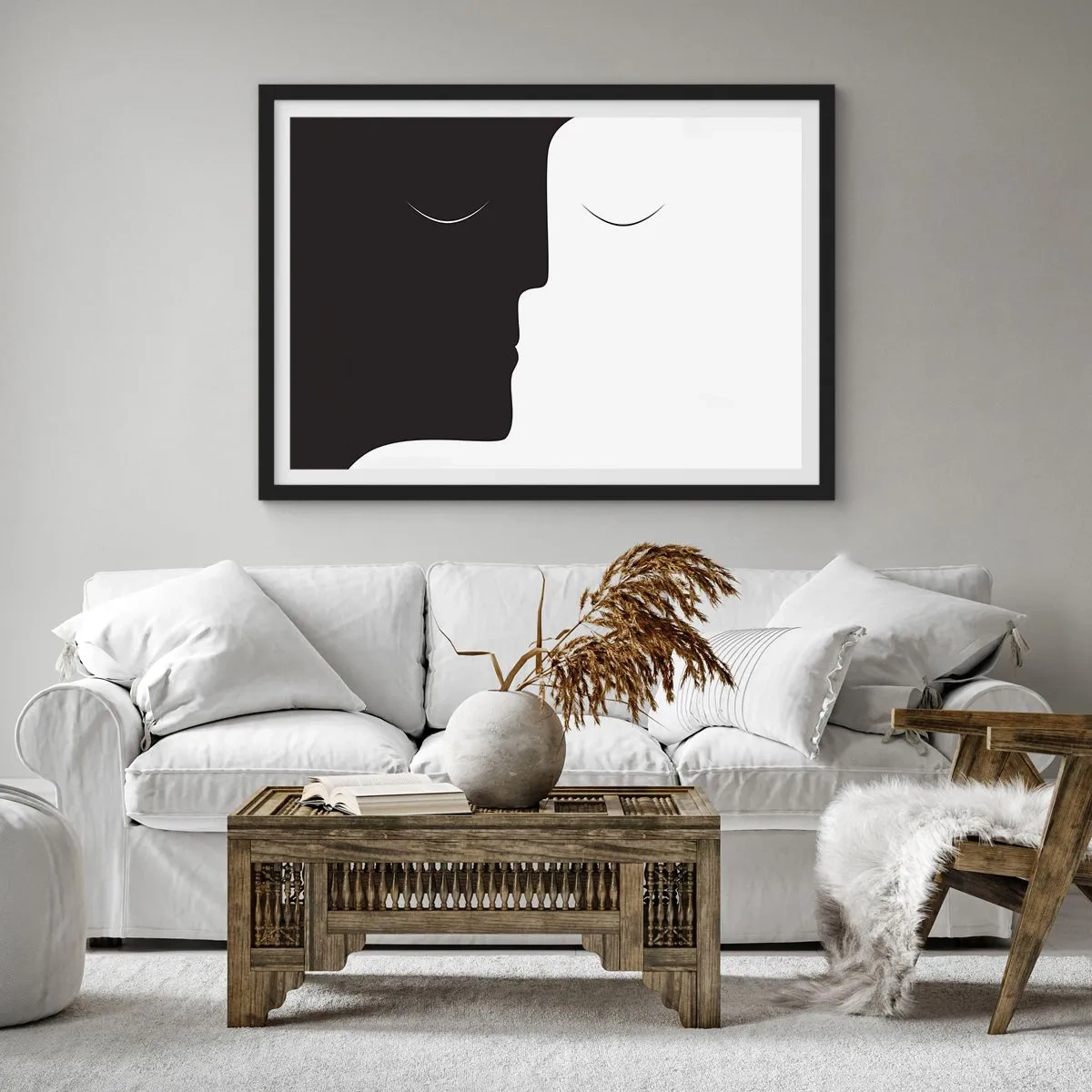 Affisch i svart ram - Motsatsernas enhet - 91x61 cm