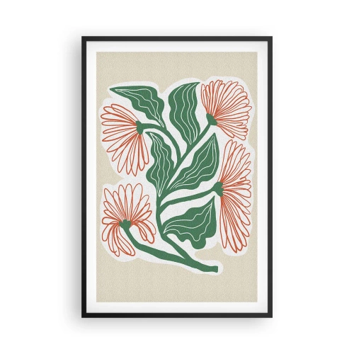 Affisch i svart ram - Folkligt och modernt - 61x91 cm