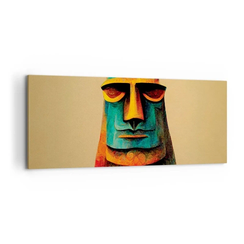 Canvastavla - Bild på duk - Statylik, men ändå sympatisk - 120x50 cm