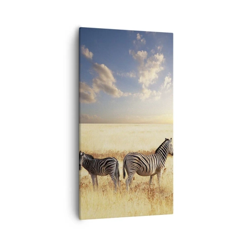 Canvastavla - Bild på duk - Gå härifrån, stör inte lugnet - 55x100 cm