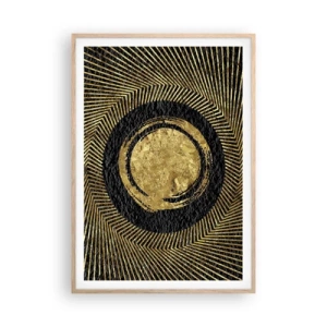 Affisch i ram av ljusek - Glamourös komposition - 70x100 cm