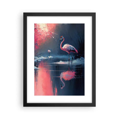 Affisch i svart ram - En fågels tillflyktsort - 30x40 cm