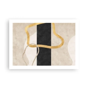Affisch - Slingrande former - 70x50 cm