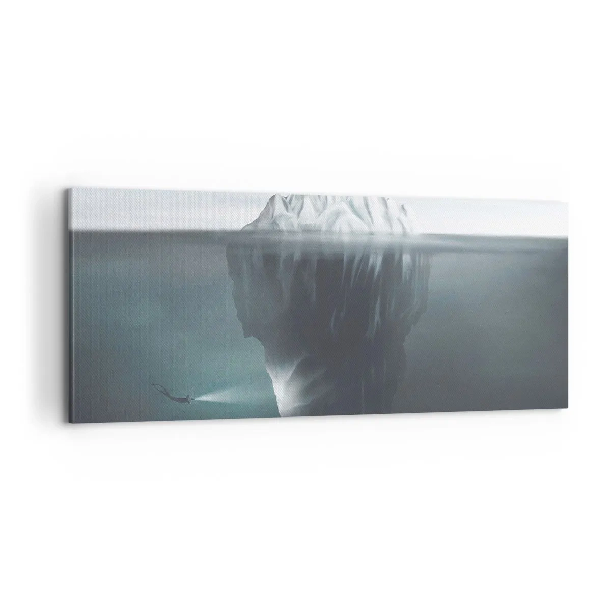 Canvastavla - Bild på duk - Undervattensmysterium - 100x40 cm