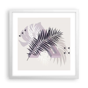 Affisch i vit ram - Skuggans skugga - 40x40 cm