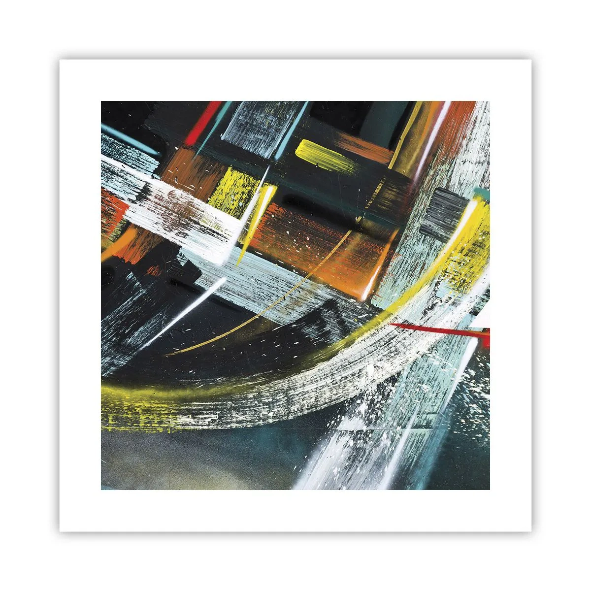 Affisch - Rörelsens energi - 40x40 cm