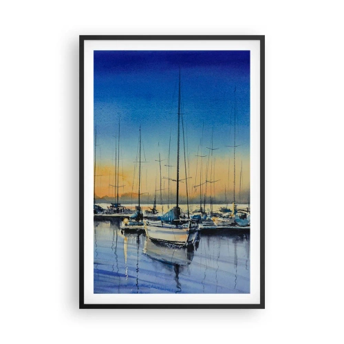 Affisch i svart ram - Slutet på en bra dag - 61x91 cm