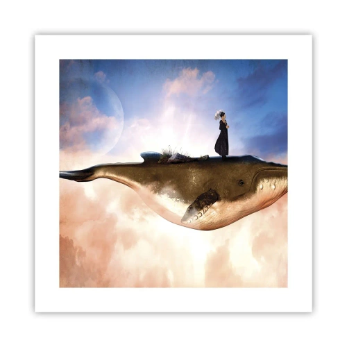 Affisch - Överrealistisk resa - 40x40 cm