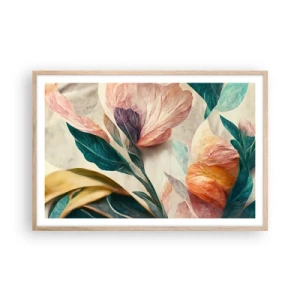 Affisch i ram av ljusek - Blommor av de södra öarna - 91x61 cm