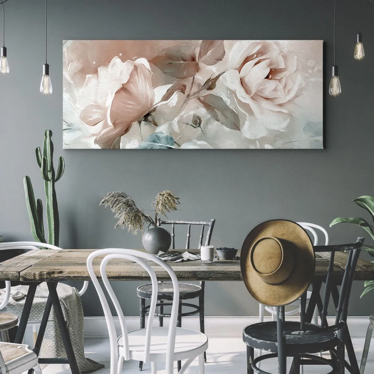 Canvastavla - Bild på duk - Romantikens anda - 100x40 cm