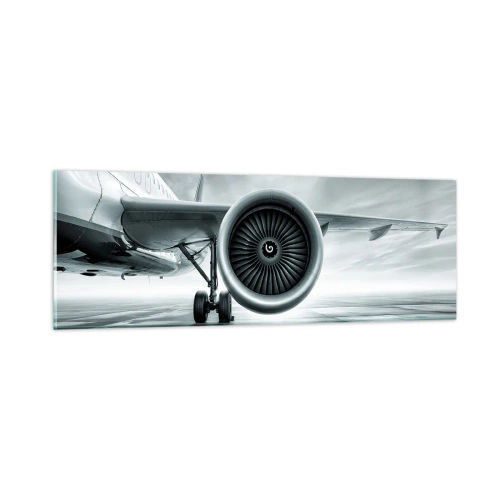 Glastavla - Bild på glas - Kraften finns! - 90x30 cm