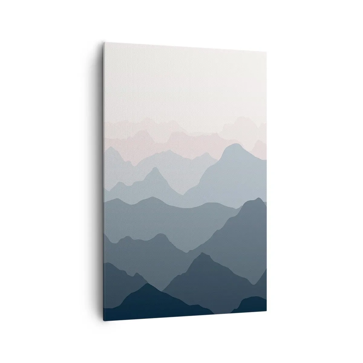 Canvastavla - Bild på duk - Fjällens vågor - 80x120 cm