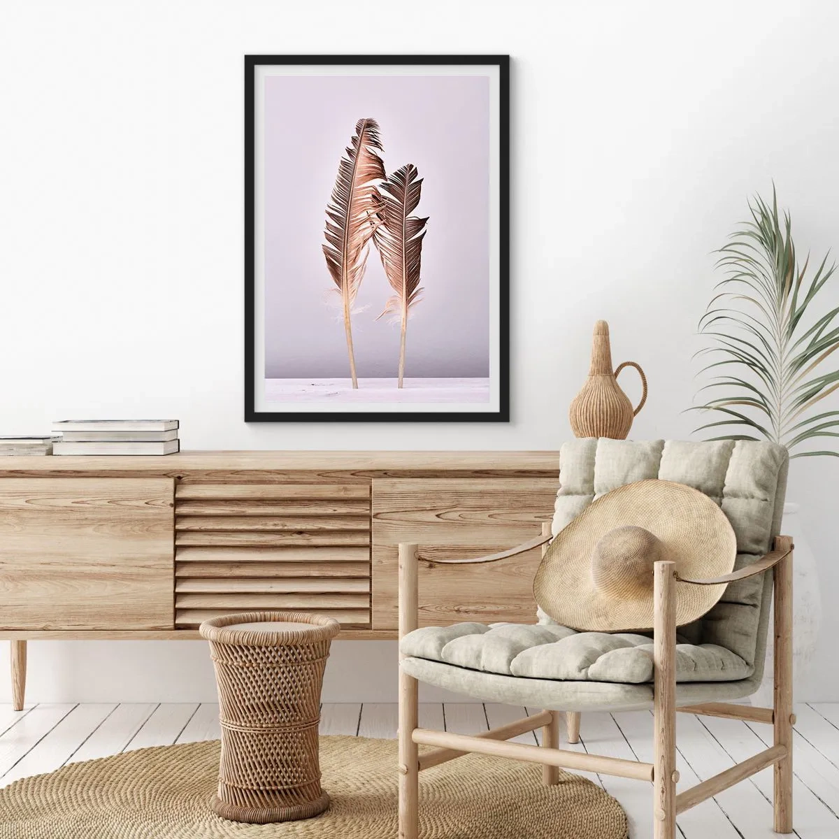 Affisch i svart ram - Mot intet - 61x91 cm