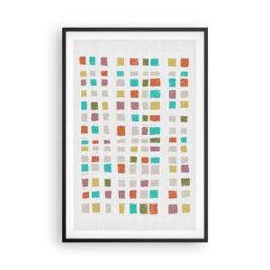 Affisch i svart ram - Ett okänt spel - 61x91 cm