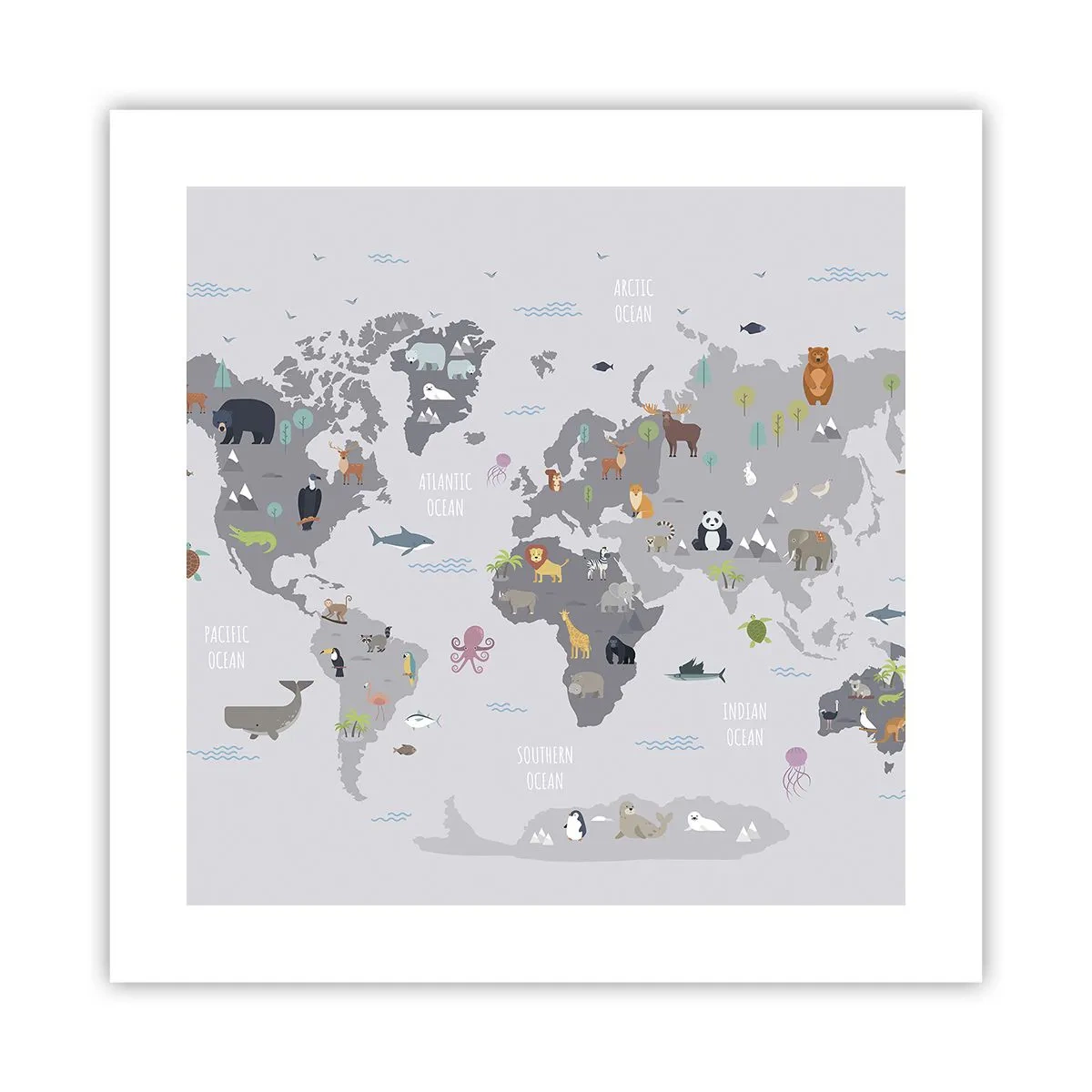 Affisch - Säg varifrån du är... - 40x40 cm