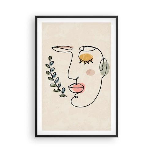 Affisch i svart ram - Återfunnet lugn  - 61x91 cm