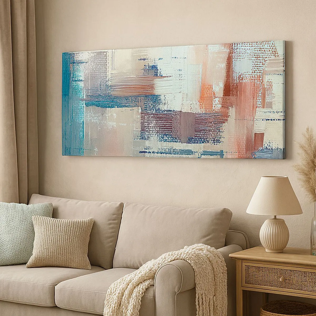 Canvastavla - Bild på duk - Att nå ljuset - 100x40 cm