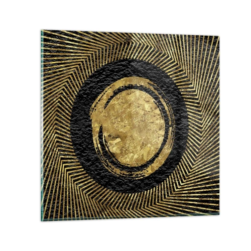 Glastavla - Bild på glas - Glamourös komposition - 40x40 cm