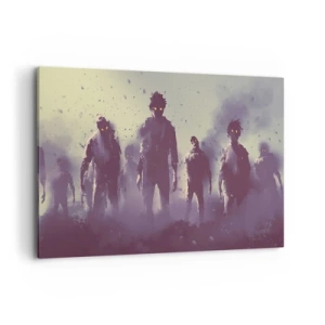 Canvastavla - Bild på duk - Akta! De kommer - 120x80 cm