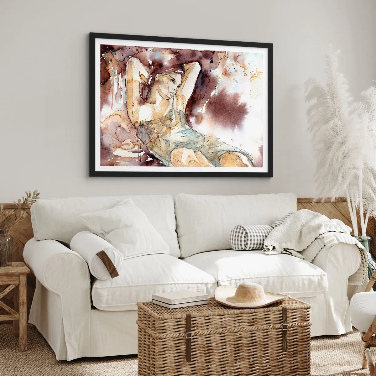 Affisch i svart ram - I lila stämningen - 40x30 cm