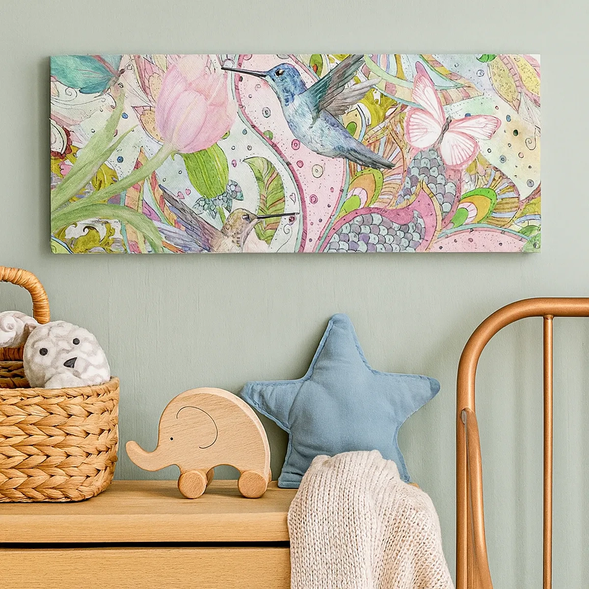 Canvastavla - Bild på duk - Inbäddade i klätterväxter - 30x30 cm