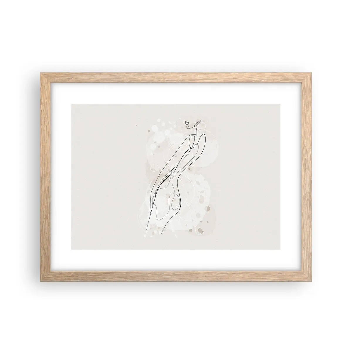 Affisch i ram av ljusek - Blicken går vilse - 40x30 cm