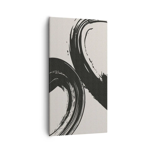 Canvastavla - Bild på duk - Svepande och cirkulärt - 55x100 cm