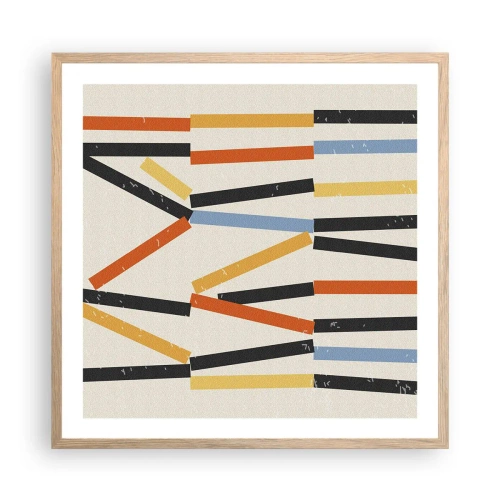 Affisch i ram av ljusek - Horisontell komposition - 60x60 cm