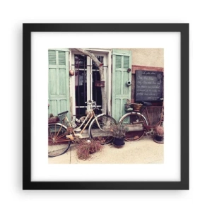 Affisch i svart ram - Länge leve provinsen - 30x30 cm