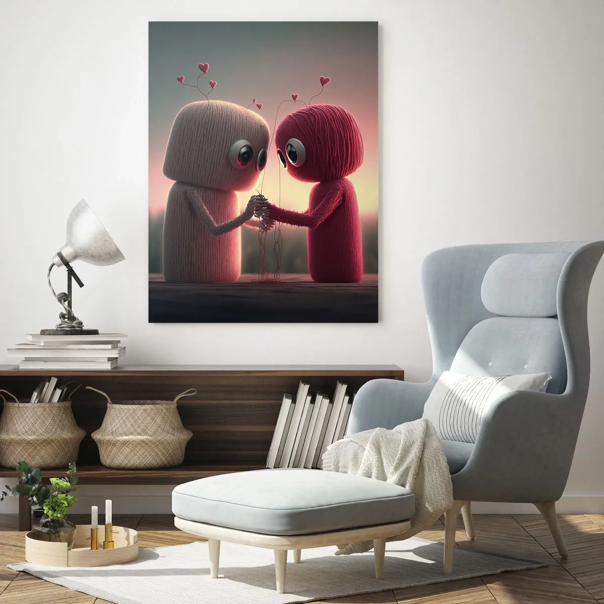 Glastavla - Bild på glas - Alla får lov att älska - 50x70 cm