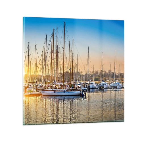 Glastavla - Bild på glas - Vinden måste också sova - 60x60 cm