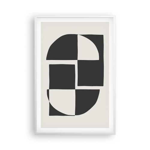 Affisch i vit ram - Antites – syntes - 61x91 cm