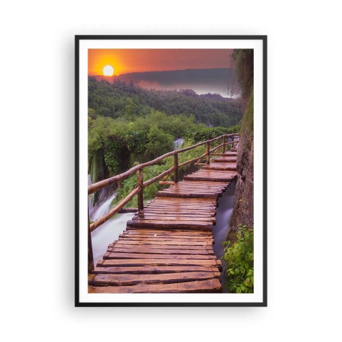 Affisch i svart ram - Otrolig skönhet - 70x100 cm